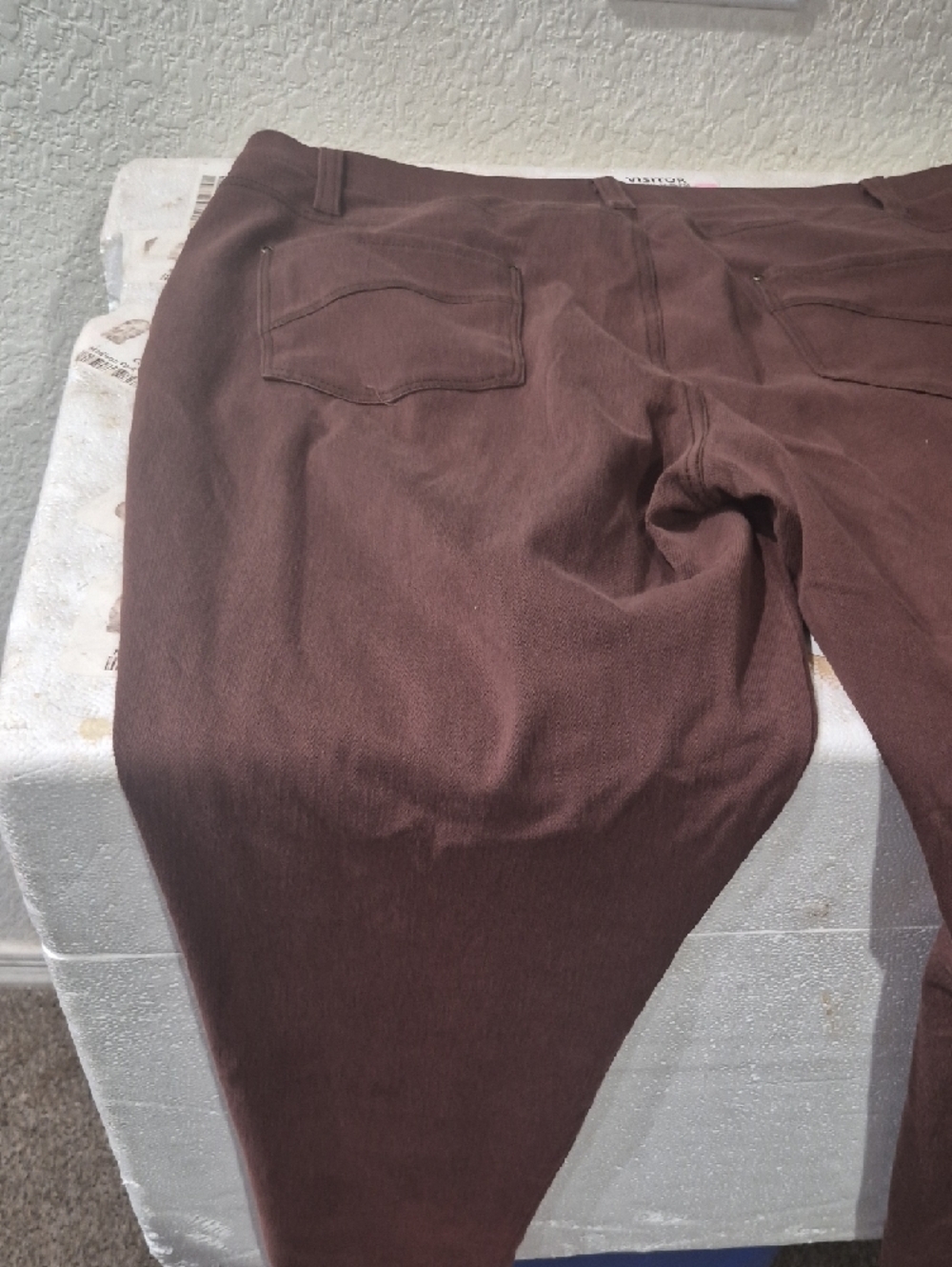 Time and Tru Woman Dark Brown Chino Pants - Picture 5 of 6